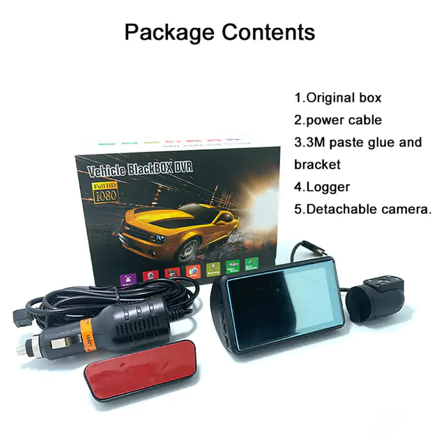 Dubbele Lens HD1080P Auto Videorecorder